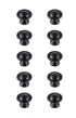 Elegant Decor Kadea 1.2 Inch Diameter Matte Black Mushroom Model: KB2008-MB-10PK