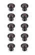 Elegant Decor Kadea 1.2 Inch Diameter Matte Black Mushroom Model: KB2008-MB-10PK