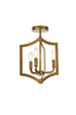 Living District Kiera 3 Light Flush Mount Model: LD7067F12BK