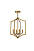 Living District Kiera 4 Light Pendant Model: LD7068F14BK