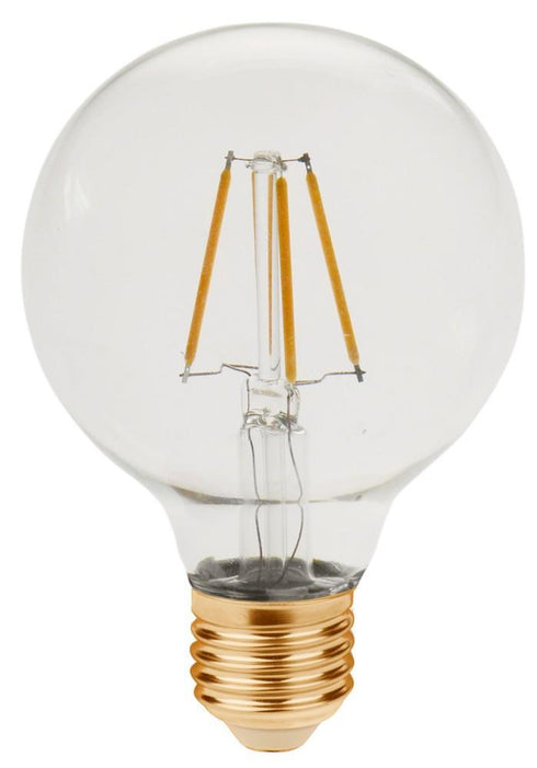 Elitco Lighting LED Filament E26 Lamp 3.5 Watt 2200k Dimmable Clear Cover Model: G25LED101
