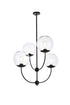 Living District Lennon 4 Light Pendant Model: LD652D30BK