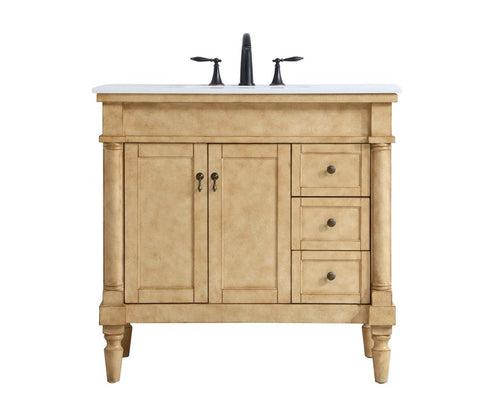 Elegant Decor Lexington 36 Inch Single Bathroom Vanity In Antique Model: VF13036AB