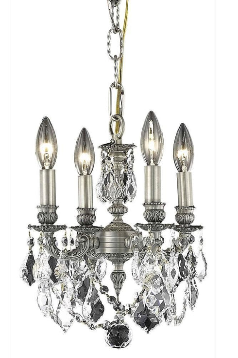 Elegant Lighting Lille 4 Light Pendant Model: 9104D10DB-GT/RC