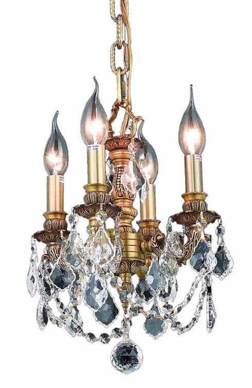 Elegant Lighting Lille 4 Light Pendant Model: 9104D10DB-GT/RC