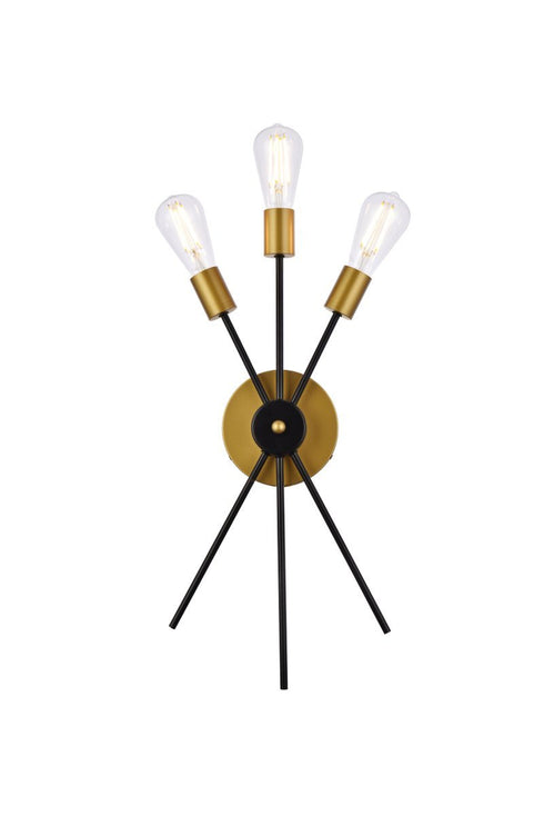 Living District Lucca 3 Light Vanity Model: LD640W10BRK