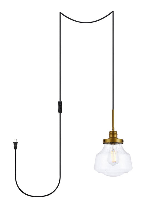 Living District Lyle 1 Light Pendant Model: LDPG6254BR