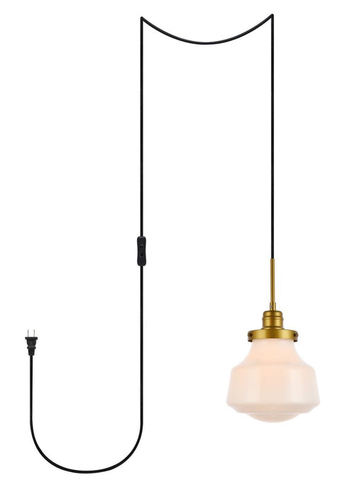 Living District Lyle 1 Light Pendant Model: LDPG6257BR