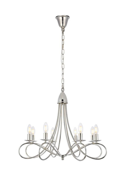 Elegant Lighting Lyndon 8 Light Pendant Model: 1452D28DB
