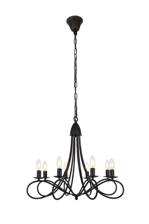 Elegant Lighting Lyndon 8 Light Pendant Model: 1452D28DB
