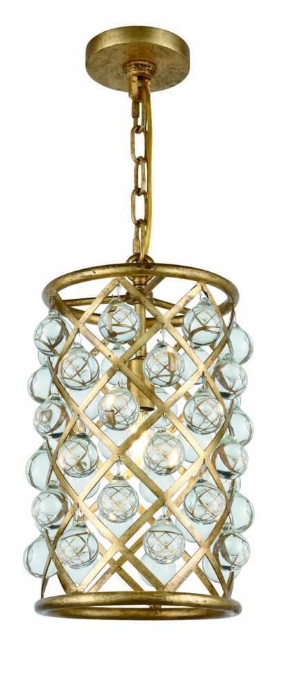 Elegant Lighting Madison 1 Light Pendant Model: 1204D8GI/RC