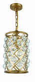 Elegant Lighting Madison 1 Light Pendant Model: 1204D8GI/RC