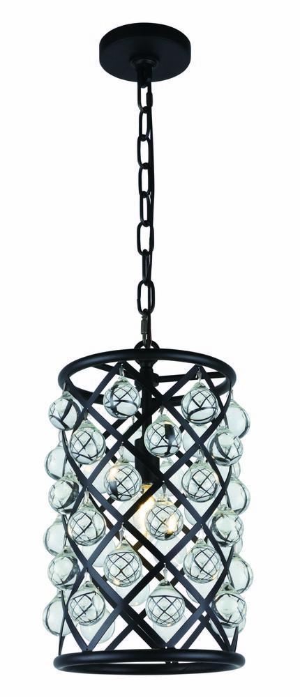 Elegant Lighting Madison 1 Light Pendant Model: 1204D8GI/RC