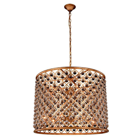 Elegant Lighting Madison 12 Light Pendant Model: 1204D35MB/RC