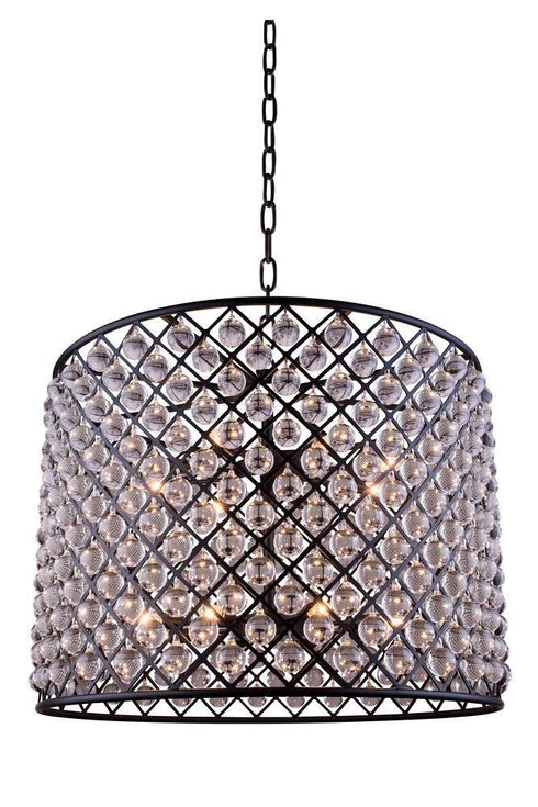 Elegant Lighting Madison 12 Light Pendant Model: 1204D35MB/RC