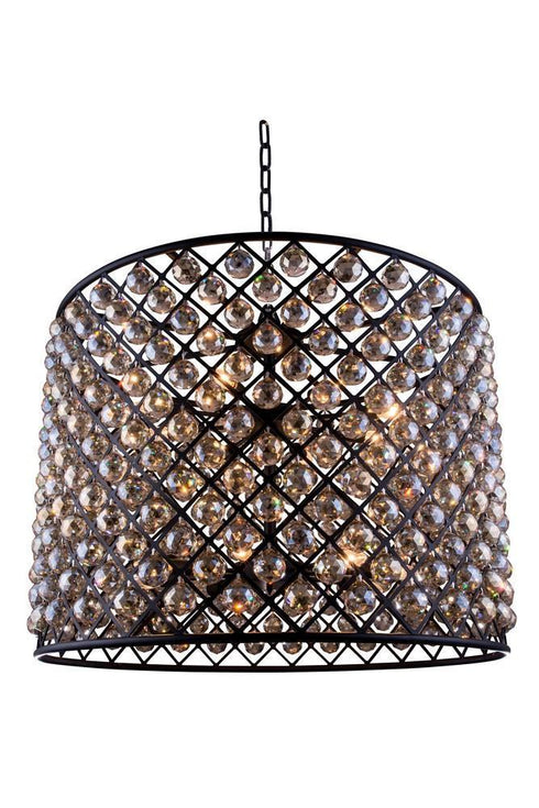 Elegant Lighting Madison 12 Light Pendant Model: 1206D35MB/RC