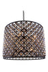 Elegant Lighting Madison 12 Light Pendant Model: 1206D35MB/RC