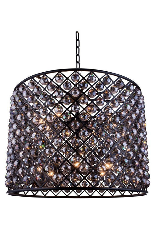 Elegant Lighting Madison 12 Light Pendant Model: 1206D35MB/RC