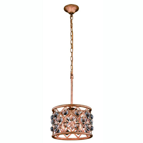 Elegant Lighting Madison 3 Light Pendant Model: 1213D12GI/RC