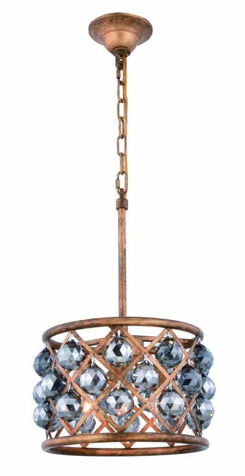 Elegant Lighting Madison 3 Light Pendant Model: 1214D12GI/RC