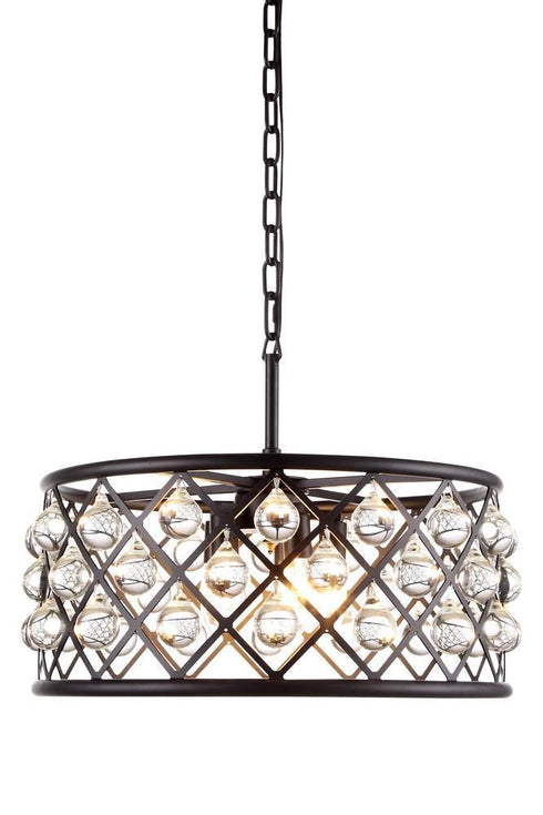Elegant Lighting Madison 5 Light Pendant Model: 1213D20GI/RC