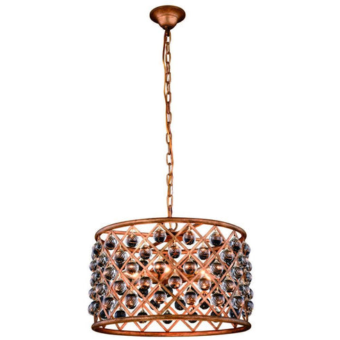 Elegant Lighting Madison 6 Light Pendant Model: 1204D20MB/RC