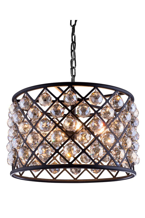 Elegant Lighting Madison 6 Light Pendant Model: 1206D20MB/RC