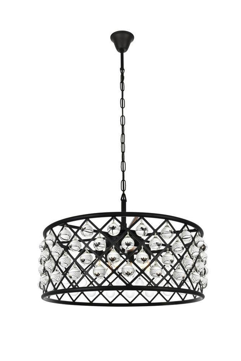 Elegant Lighting Madison 6 Light Pendant Model: 1213D25GI/RC