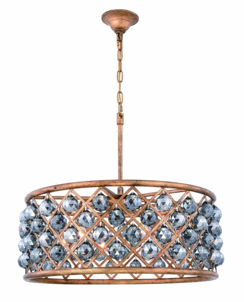 Elegant Lighting Madison 6 Light Pendant Model: 1214D25GI/RC