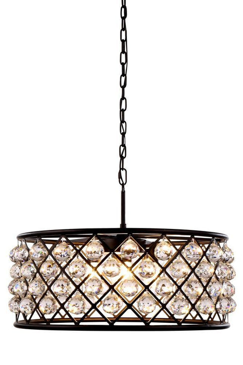 Elegant Lighting Madison 6 Light Pendant Model: 1214D25GI/RC