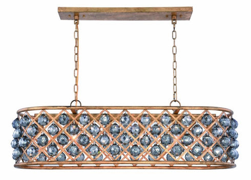 Elegant Lighting Madison 6 Light Pendant Model: 1216G40GI/RC