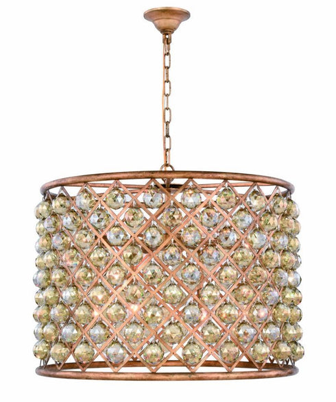 Elegant Lighting Madison 8 Light Pendant Model: 1206D27MB/RC