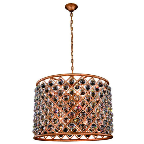 Elegant Lighting Madison 8 Light Pendant Model: 1206D27MB/RC