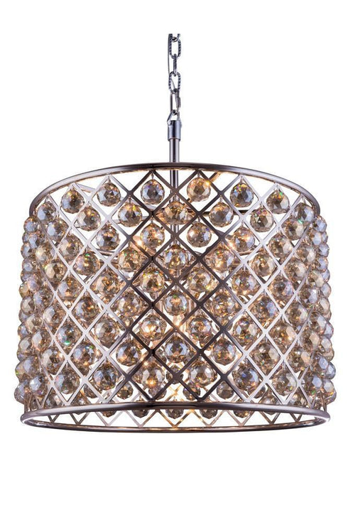 Elegant Lighting Madison 8 Light Pendant Model: 1206D27MB/RC