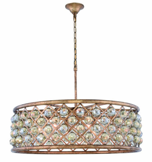 Elegant Lighting Madison 8 Light Pendant Model: 1214D32GI/RC