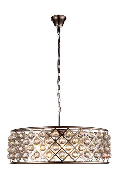 Elegant Lighting Madison 8 Light Pendant Model: 1214D32GI/RC