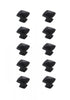 Elegant Decor Marcel 1.2 Inch Matte Black Square Knob Model: KB2023-MB-10PK