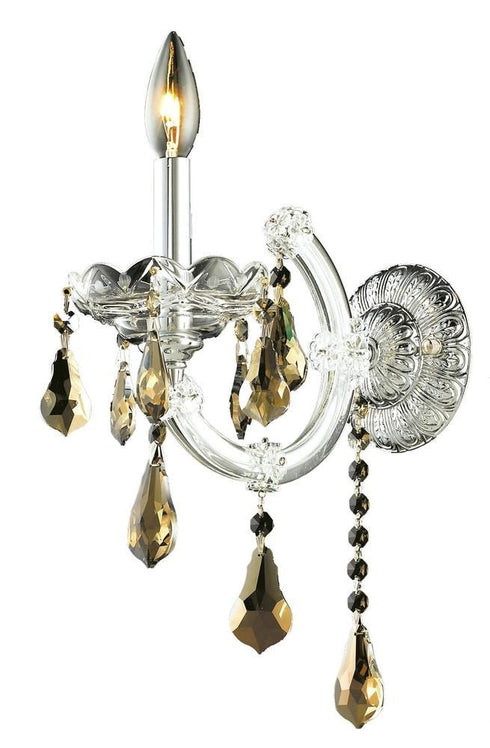 Elegant Lighting Maria Theresa 1 Light Sconce Model: 2801W1C/RC