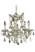 Elegant Lighting Maria Theresa 6 Light Pendant Model: 2800D20C/RC