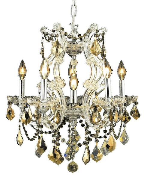 Elegant Lighting Maria Theresa 6 Light Pendant Model: 2800D20C/RC