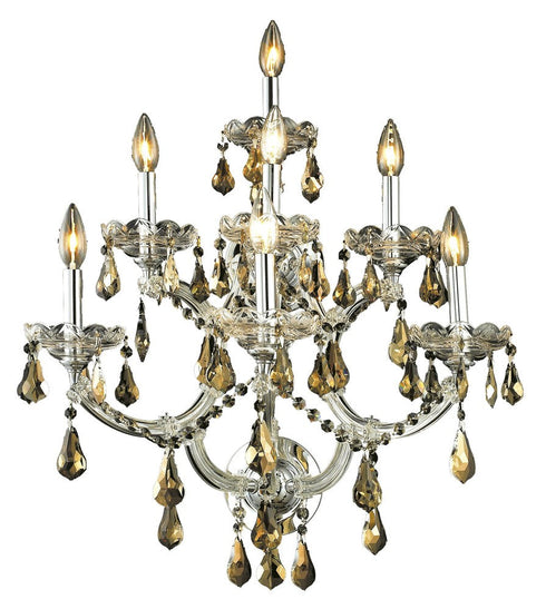Elegant Lighting Maria Theresa 7 Light Sconce Model: 2801W7C-GT/RC