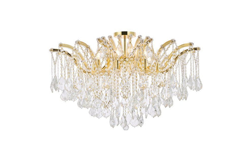 Elegant Lighting Maria Theresa 8 Light Flush Mount Model: 2800F36C/RC