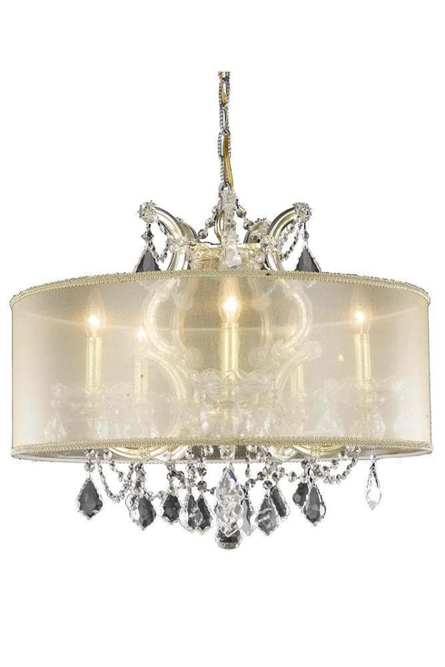 Elegant Lighting Maria Theresa Chandelier Model: 2800D20G+SH-1R23G/SA