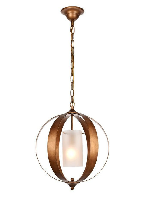 Elegant Lighting Marlow 1 Light Pendant Model: LD6012D15G