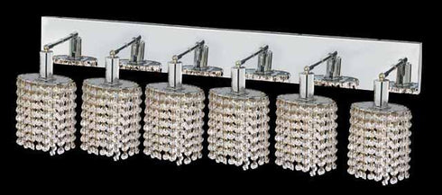 Elegant Lighting Mini 6 Light Vanity Model: 1286W-O-E-CL/SA