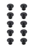 Elegant Decor Minu 1.3 Inch Diameter Matte Black Mushroom Model: KB2006-MB-10PK
