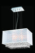 Elegant Lighting Moda 2 Light Pendant Model: 1691D17C-CL03/SS