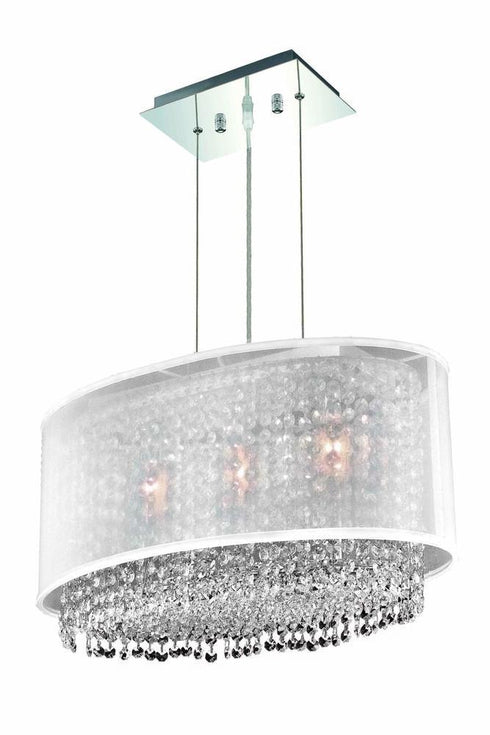 Elegant Lighting Moda 3 Light Pendant Model: 1692D21C-CL03/SS