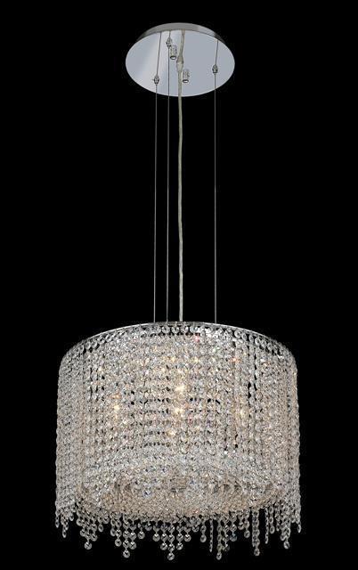 Elegant Lighting Moda 5 Light Chandelier Model: 1393D18C-CL/RC