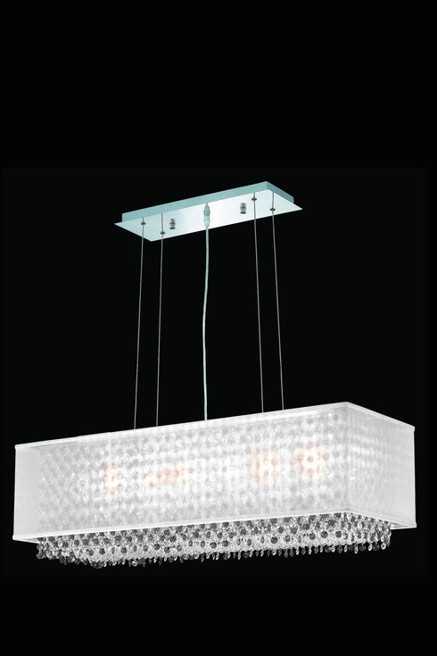 Elegant Lighting Moda 6 Light Pendant Model: 1691D34C-CL03/SS